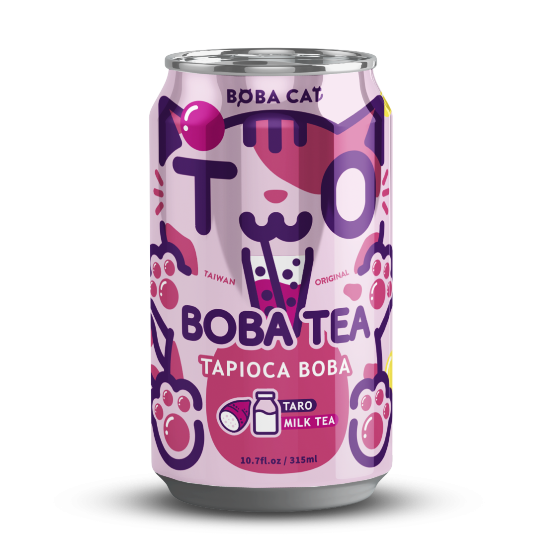 Boba Cat Taro Bubble Tea 315ml