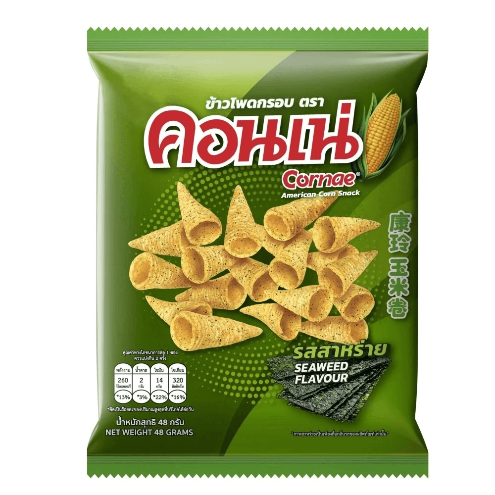 คอร์เน่ ขนมข้าวโพดอบกรอบรสสาหร่ายอเมริกัน
