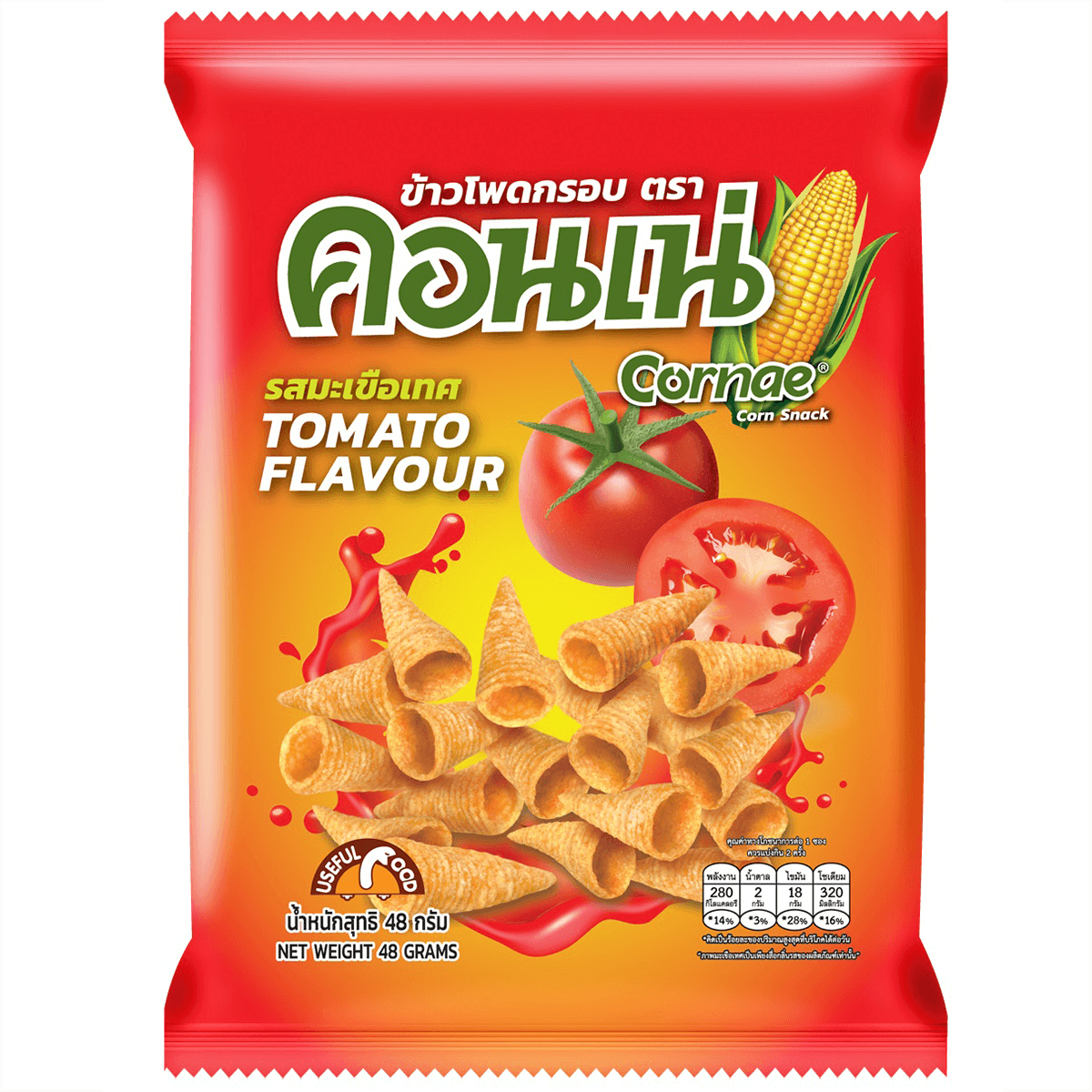 คอร์เน่ ขนมข้าวโพดอบกรอบ รสมะเขือเทศ