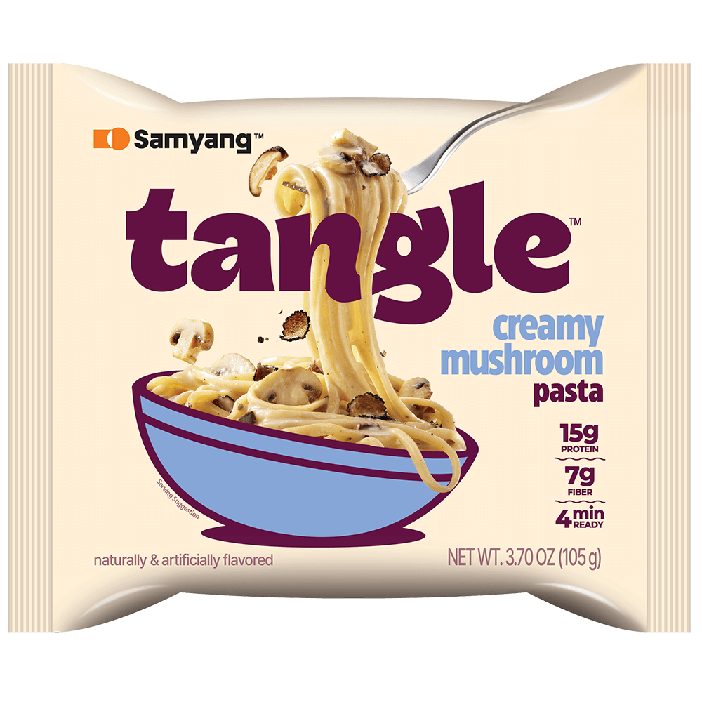Samyang Tangle Creamy Mushroom Pasta