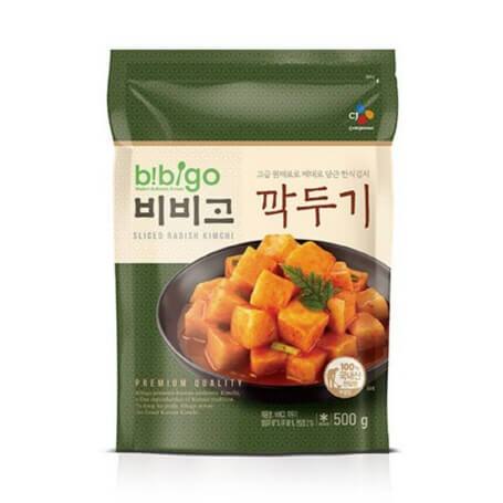 Bibigo Sliced Radish Kimchi 500g packet