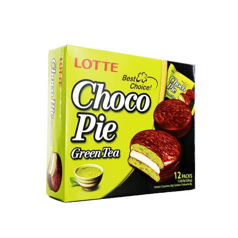 Lotte Choco Pie (Green Tea) 336g (12pk)