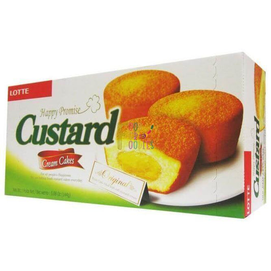 Lotte Custard Cream Cakes 6 Packs