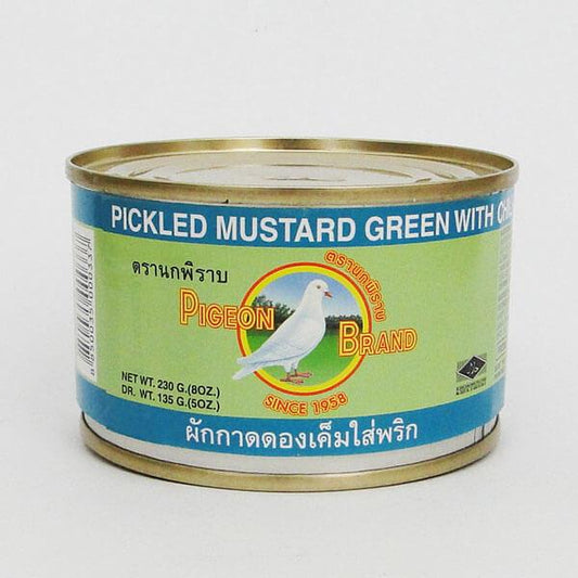 Pigeon Brand Pickled Mustard Green with Chilli 230g