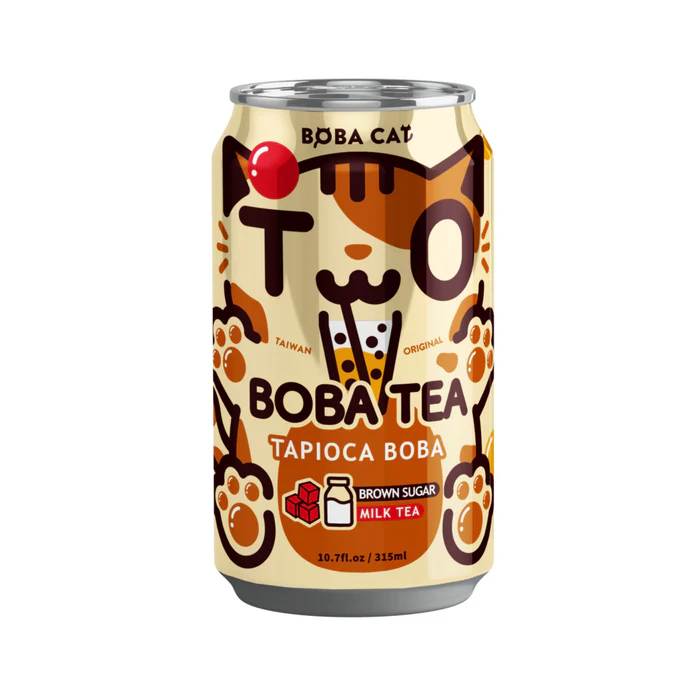 Boba Cat Brown Sugar Bubble Tea 315ml