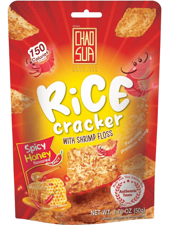 Chao Sua Rice Cracker Bite-sized-Spicy Honey n Shrimp