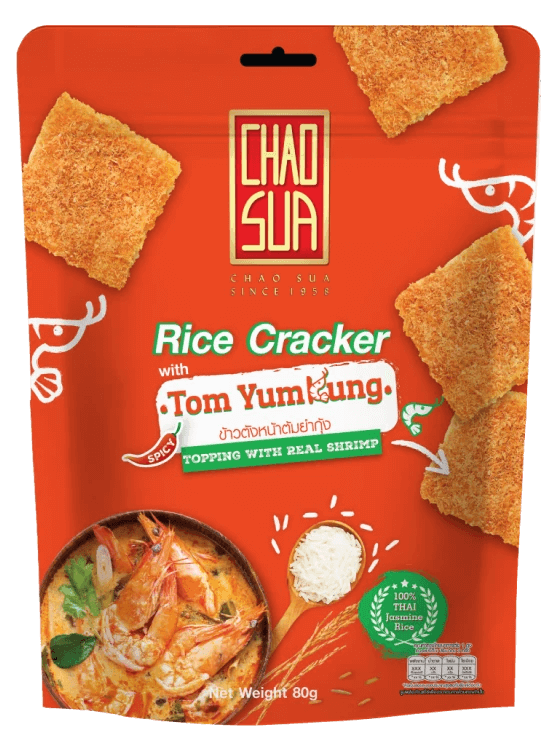 Chao Sua Rice Cracker Tom Yum Kung with Shrimp Floss
