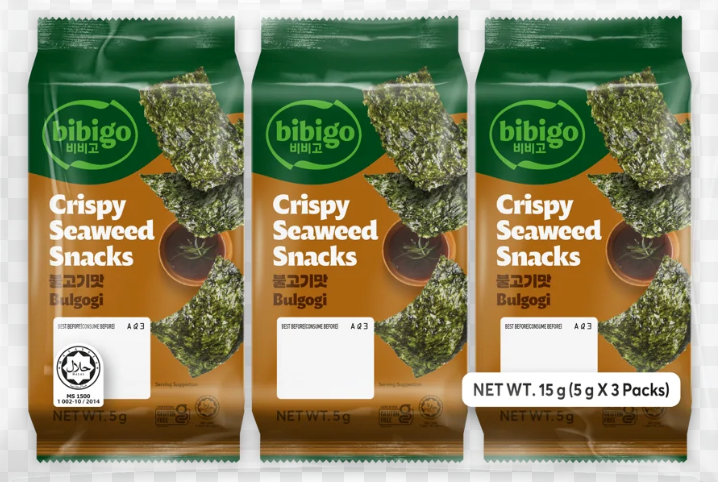 Bibigo Crispy Seaweed Snack Korean BBQ