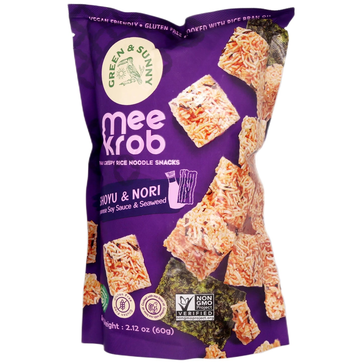 GREEN & SUNNY Thai Crispy Noodle Snack Shoyu Seaweed 60g