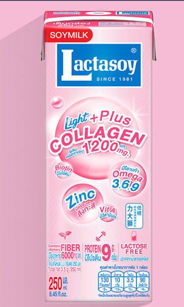 Lactasoy Soymilk Light Plus Collagen 250ml