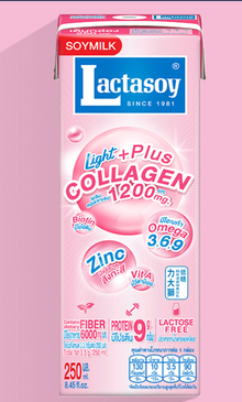 Lactasoy Soymilk Light Plus Collagen 250ml