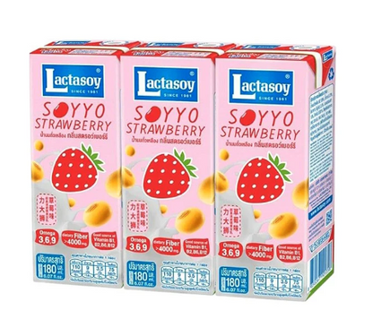 Lactasoy Soyyo Strawberry 180ml