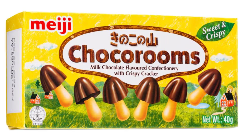 Meiji Chocorooms Chocolate Cracker 40g
