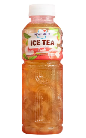 Mogu Mogu Nata De Coco Drink Peach Ice Tea 450ml