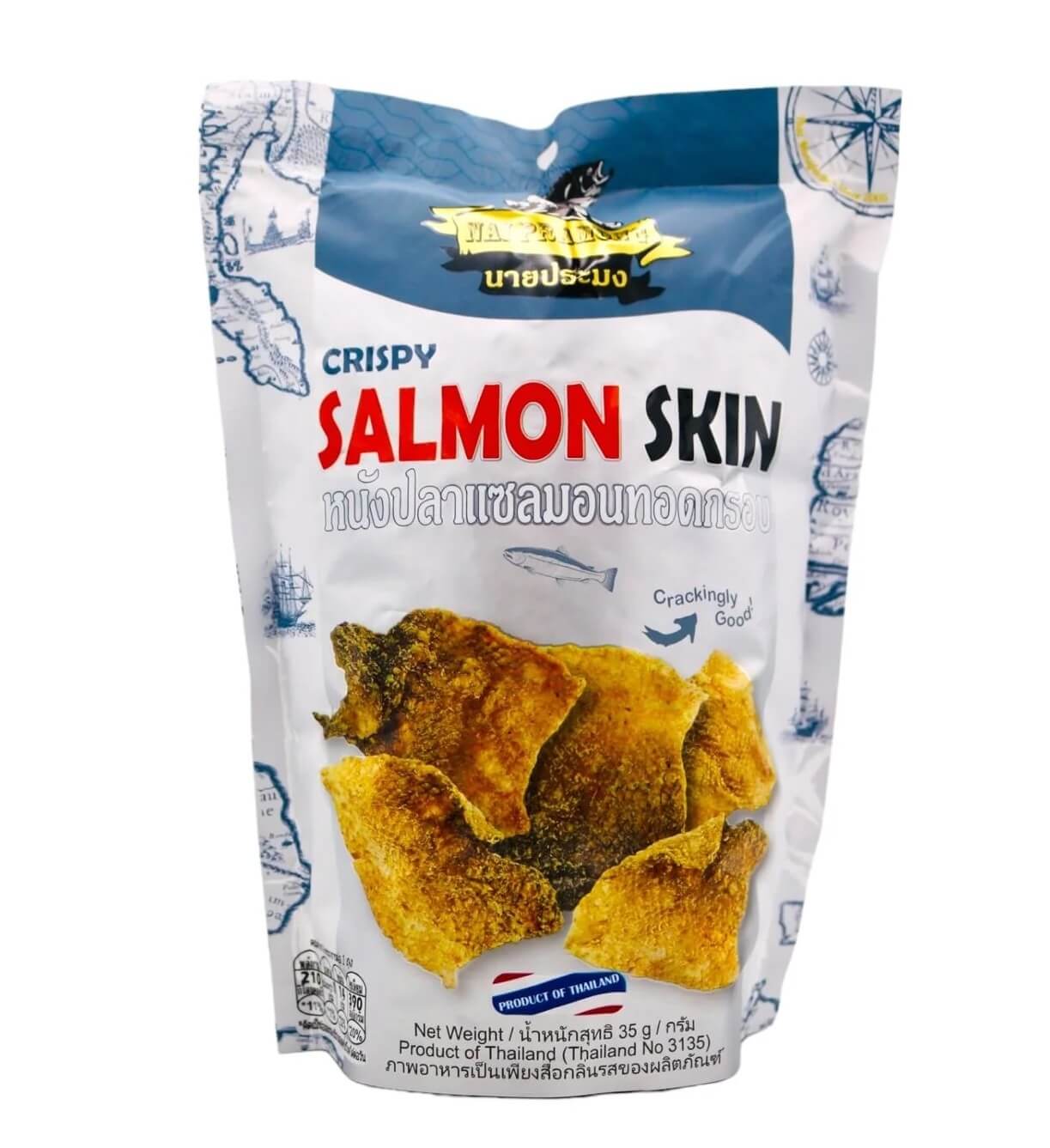 Nai Pramong Crispy Salmon Skin