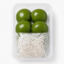 Khanom Tom Bai Toey | Pandan Coconut Rice Balls