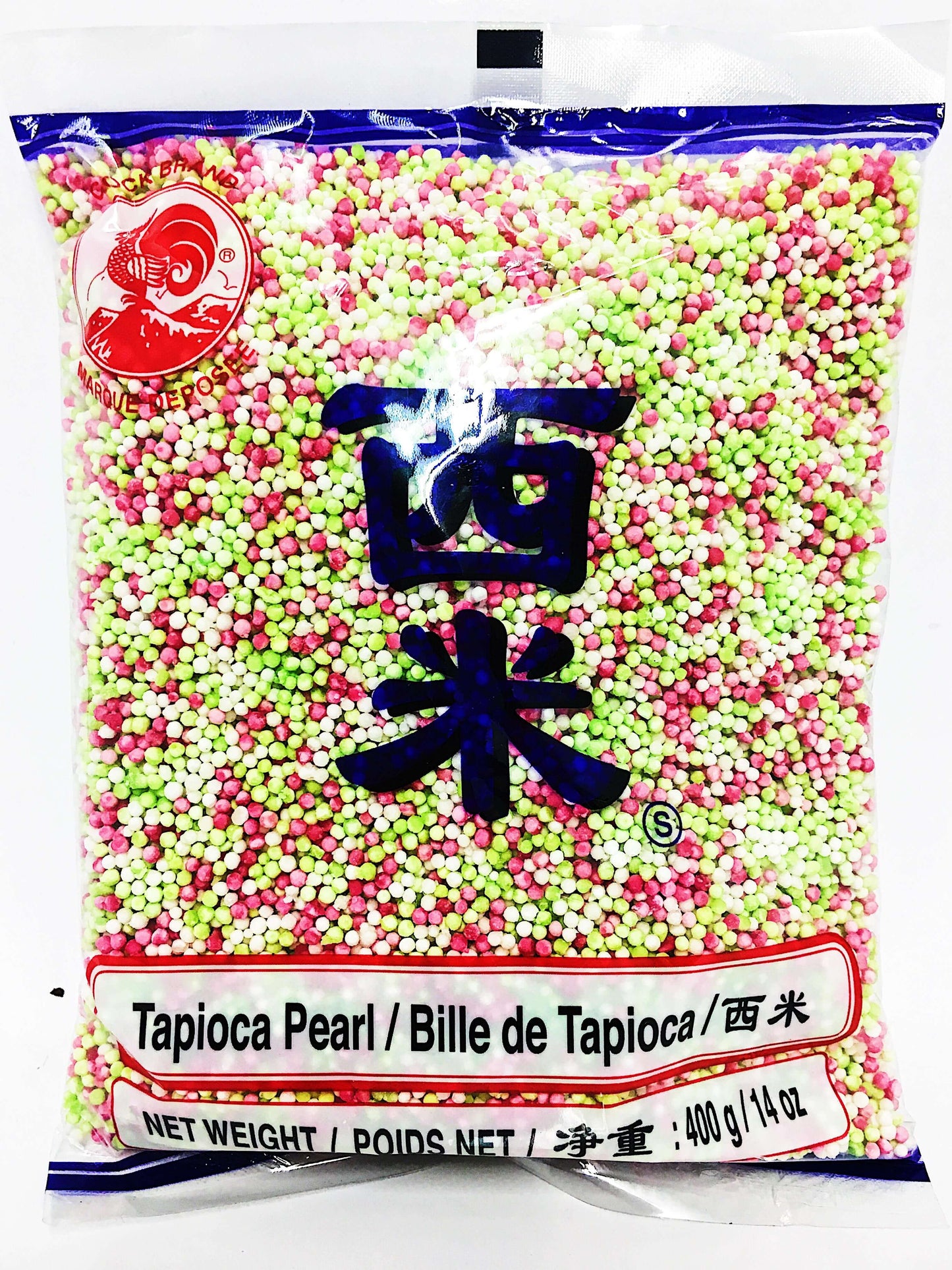 Cock Brand Tapioca Pearl Coloured Packet