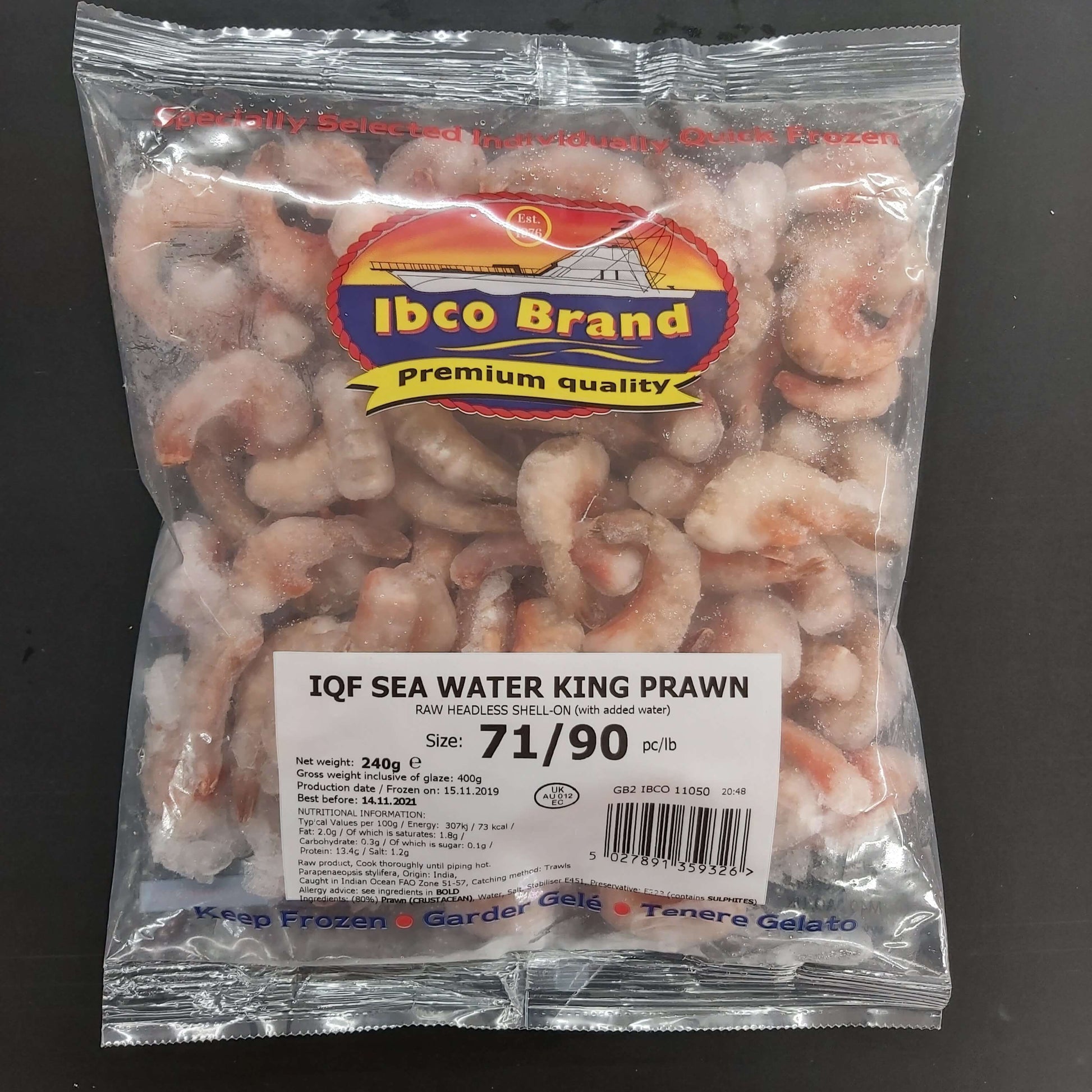 IQF Sea Water King Prawn