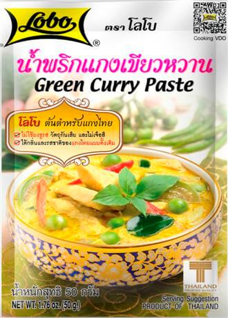 Lobo Green Curry Paste 50g Packet