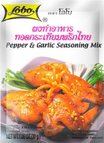 Lobo Pepper & Garlic Mix 30g Packet