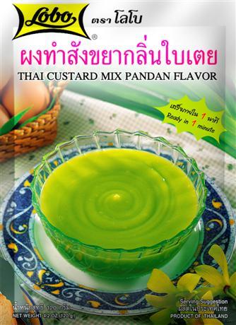 Lobo Thai Custard Mix Pandan Flavour Packet
