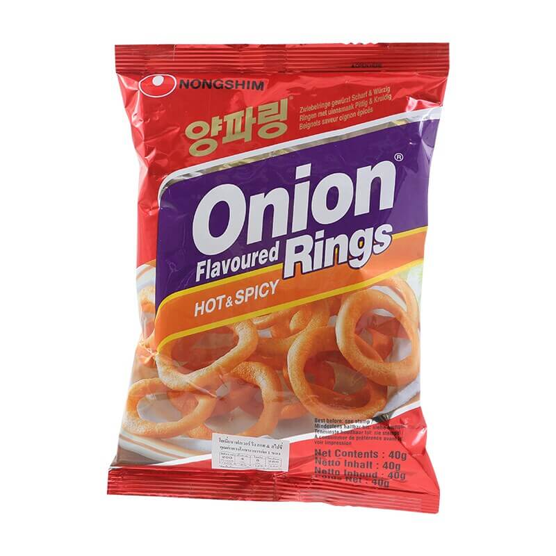 Nongshim Hot and Spicy Onion Flavoured Rings
