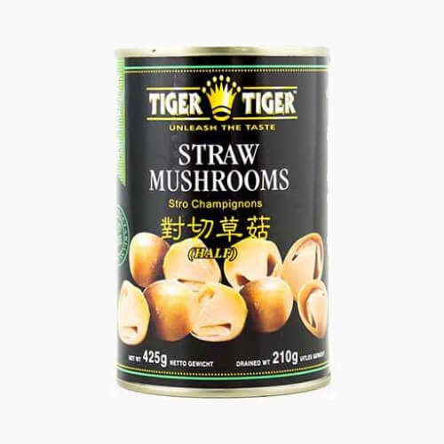 Tiger Tiger Straw Mushroom Halves 425g