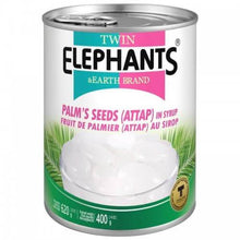 Twin Elephants and Earth Palm Seed Attap in Syrup