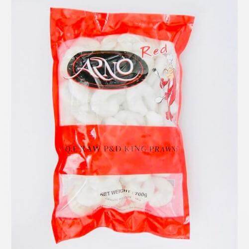 ARNO Red Raw Peeled Tail Off King Prawns