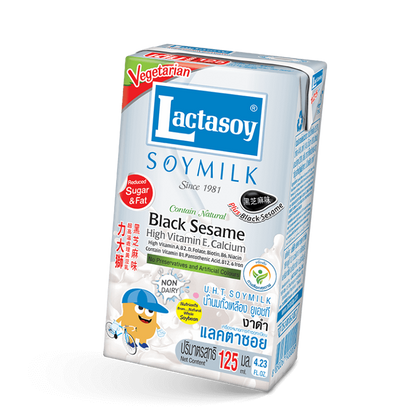 Lactasoy Black Sesame Soy Milk Drink 250ml Carton