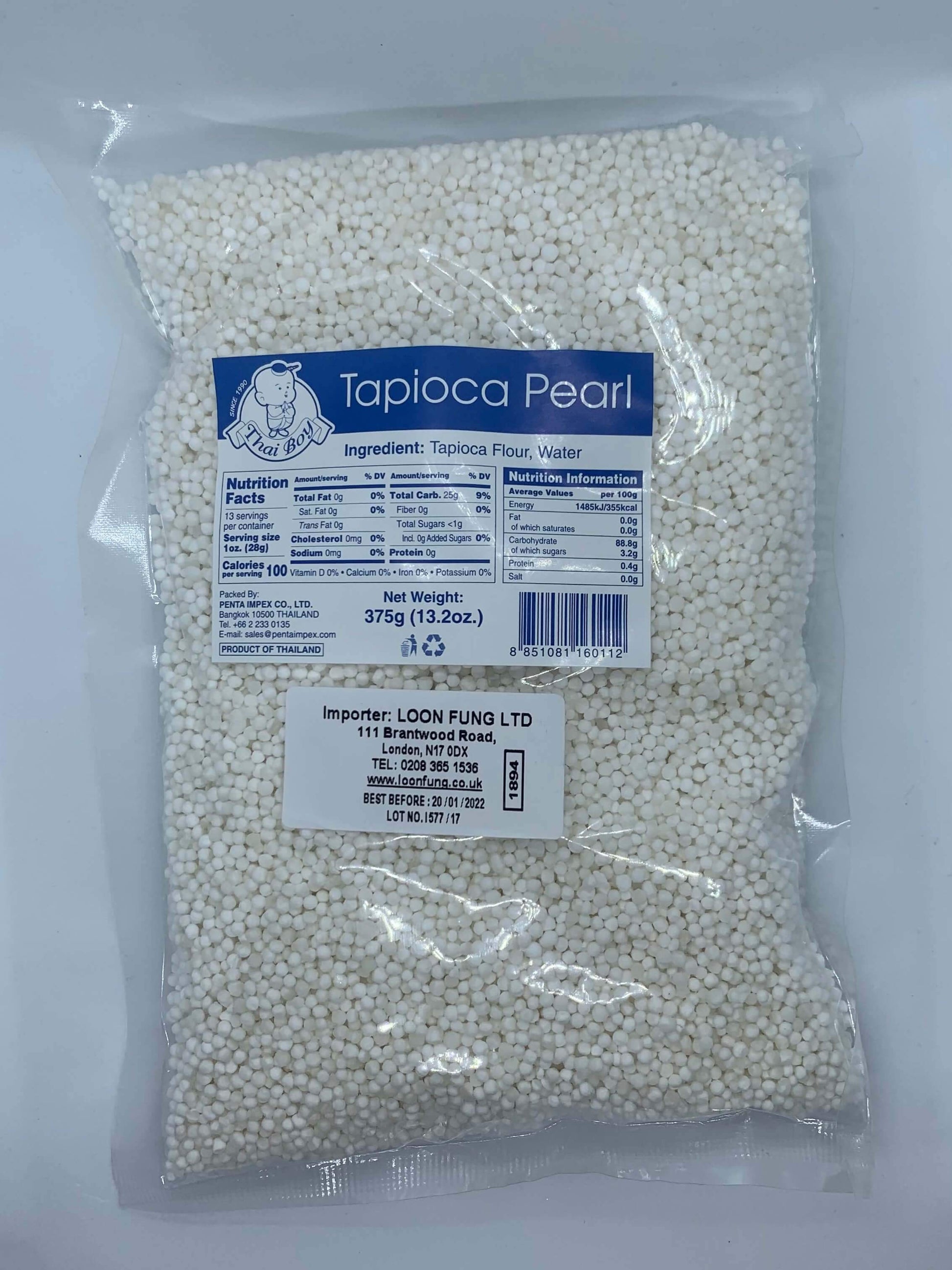 Thai Boy Tapioca Pearls